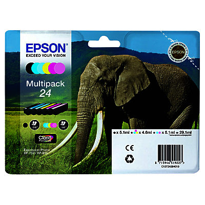 Epson Elephant 24 Ink Cartridge Multipack Epson Elephant 24 Ink Cartridge Multipack